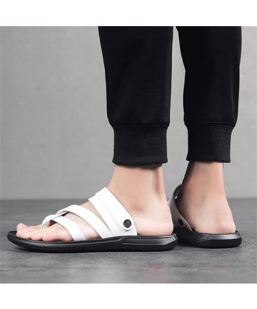Men's Big Toe Bone Corrector Sandals - Summer PU Leather Non-Slip Slippers for Bunion Splints & Hallux Valgus - White Size 9 - Buy Online on GoSupps.com