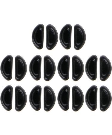 Bayore Self-Adhesive Nose Pads for Glasses - 10 Slip-Resistant Silicone Pads Thin & Comfortable Black 1mm - Buy Online on GoSupps.com