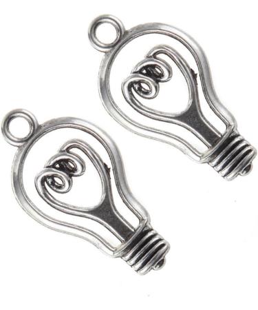 Lurrose Alloy Pendant 30 Pcs Light Bulb Charms Spacer Beads Bulb Pendants Earring Charms Handmade Pendant Accessories Bags - Buy Online on GoSupps.com