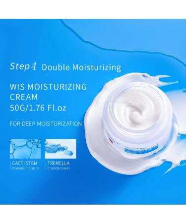 WIS Moisturizing 4-Piece Skin Care Set | Daily Cleansing & Anti-Aging Kit for Women & Men | Facial Cleanser, Toner, Lotion, Cream | USA Shipping - Buy Online on GoSupps.com