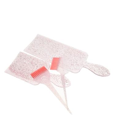 Housoutil 1 Set Highlighter Comb Hair Salon Dye Board Hair Dye Color Brush Foil Board Hair Frosting Kit Hair Kit Highlighting Kit Hair Coloring Tools Nylon Modeling Hair Color Board Pink