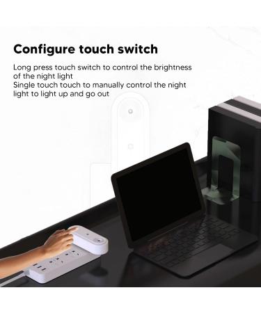 Mini Plugin Air Purifier Touch Switch White Plugin Air Purifier Releases Negative Ions with Night Light for Bedroom to Remove from (US Plug) - Buy Online on GoSupps.com