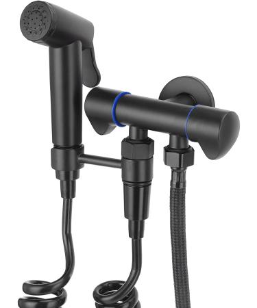 Toilet Bidet G1/2 Handheld Sprayer Attachment - Black Bathroom Accessory for Diapers & Cleaning | International Shipping Available - Buy Online on GoSupps.com