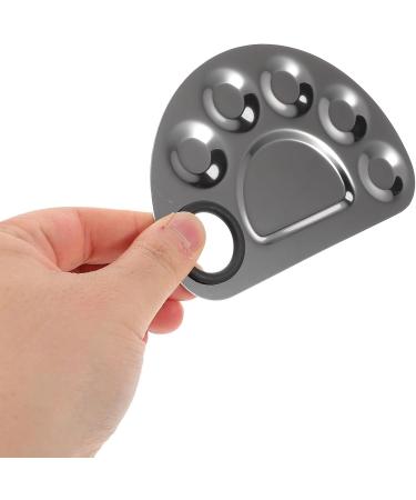 Palette de M lange pour Ongles et Spatule en M tal 2 Pi ces Plateau Compact Semi-Circulaire en Acier Inoxydable Outil Nail Art pour Usage Salon et Application Cosm tiques - Buy Online on GoSupps.com