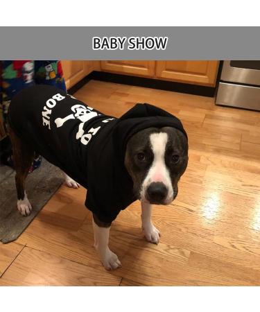 EXPAWLORER Bad to The Bone Dog Hoodie with Hat - Pet Fall/Winter Sweater for Cats & Dogs - Buy Online on GoSupps.com