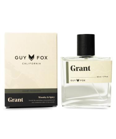 GUY FOX - Grant - Cologne For Men | Cactus Cinnamon & Patchouli | Spicy Aromatic Men's Cologne | Men's Fragrance | 1.7 Fl Oz