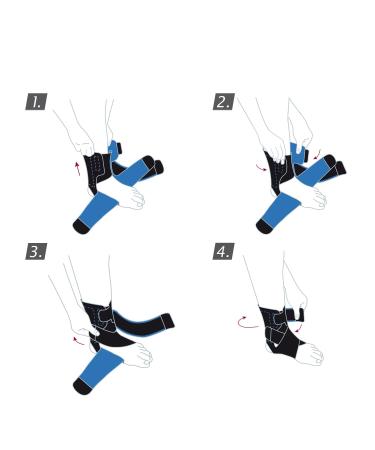Buy Actimove Sports Edition Ankle Stabilizer - Criss-Cross Straps Universal Fit Black - International Shipping - Buy Online on GoSupps.com