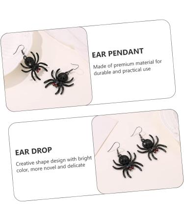 VANZACK 3 Pairs Spider Eardrops Drop Earrings for Women & Men - Halloween Costume Party Supplies - Buy Online on GoSupps.com