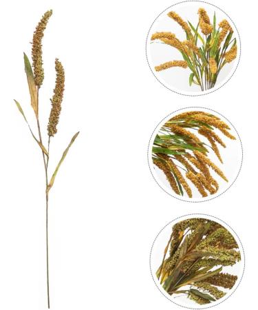 Zerodeko 3pcs Simulated Ears of Corn Plant Decor Dried Wheat Stalks Artificial Wheat Ears Artificial Grasses Bundle Fake Wheat Ears Simulation Wheat Ears Dried Millet Household Iron Straw Greenx3pcs 12X75CMx3pcs - Buy Online on GoSupps.com