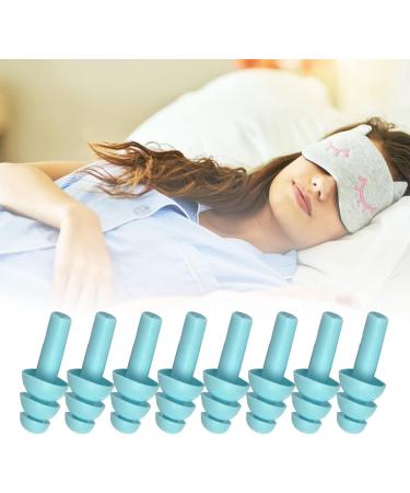 4 Pairs Noise Cancelling Earplugs - Washable Soundproof Silicone for Sleep & Protection - Slow Rebound Design - Buy Online on GoSupps.com