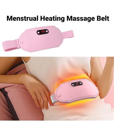 Menstrections Portable Electric Heating Pillows - Hot Compress & Waist Massage Belts for Back Pain Relief | 6 Vibration Modes | Fast Warming Pink - Buy Online on GoSupps.com