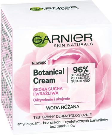 GARNIER_Botanical Cream nourishing cream for dry and sensitive skin Rose Water 50ml - Buy Online on GoSupps.com