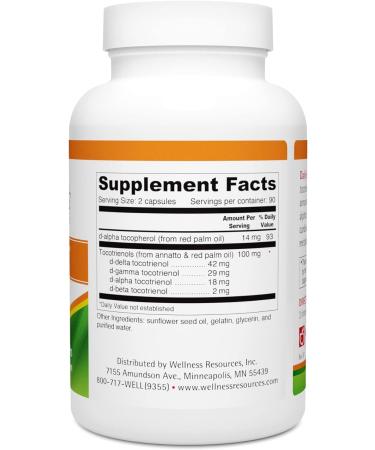 Wellness Resources Daily Super E - Full Spectrum Tocotrienols (180 Capsules) - Buy Online on GoSupps.com