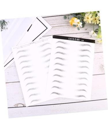 Balacoo 2 Sheets Waterproof Stickers Eyebrow Makeup Supplies Eyebrow Stickers Miss Artificial The Lazy - Buy Online on GoSupps.com