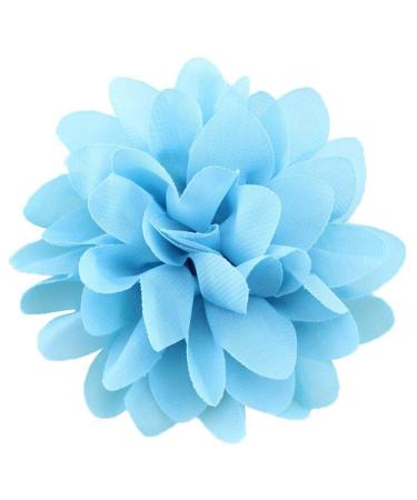 Pack of 10 Chiffon Flower Design Alligator Hair Clips - Stylish & Durable for All Hair Types - Buy Online on GoSupps.com