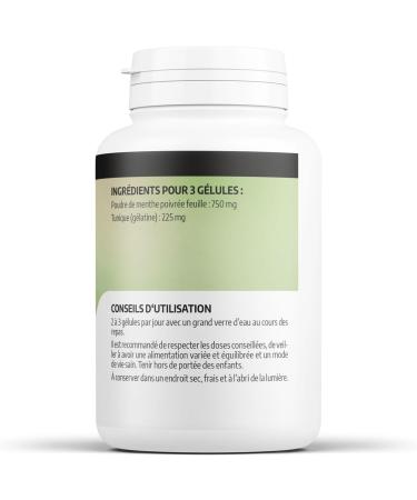 Peppermint - 250 mg - 200 capsules - Buy Online on GoSupps.com