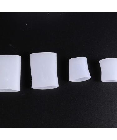 HEALLILY Silicone Toe Sleeves - 5 Pairs Open Toe Gel Protectors for Corns, Blisters, Hammer Toes - Callus Relief - Buy Online on GoSupps.com