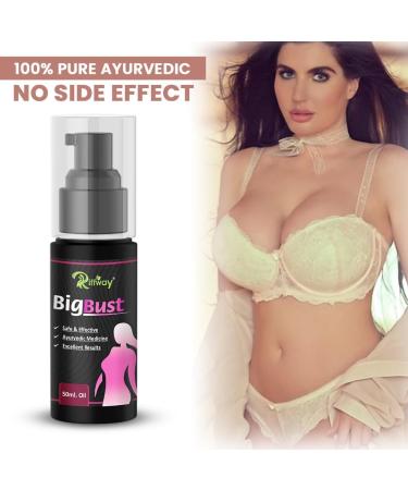 Riffway Big Bust Breast Spray Oil 50ml - Enlarge Women's Bust Size & Balance Muscles - Buy Online on GoSupps.com