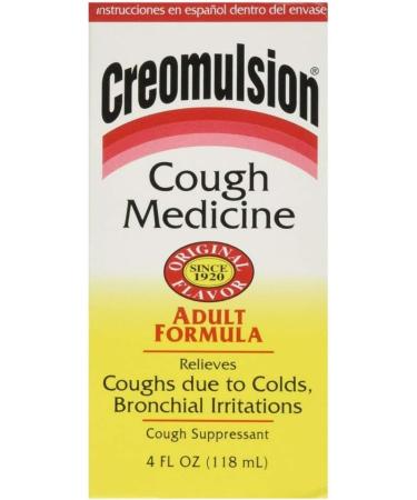 Creomulsion Adult Cough Medicine 4 oz - Fast-Acting Relief | Trusted Formula - Buy Online on GoSupps.com