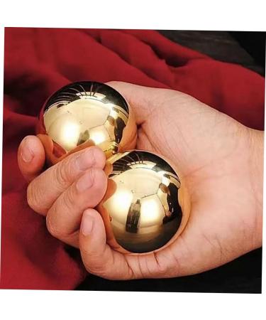 Healvian 6 StK Brass Massage Balls - Gymnastics & Exercise Relaxation | Optimal Health & Wellness - Buy Online on GoSupps.com