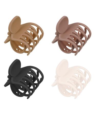 Auidy_6txd 4 pieces medium-sized claw hair clips hair clips women for women and girls thin hair mat small hair clips two-row jaw clips for thin hair thick hair - Buy Online on GoSupps.com