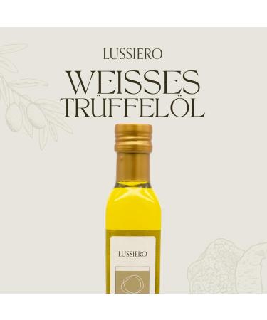 Buy Lussiero White Truffle Oil - Extra Virgin Truffle Olive Oil 250ml | Gourmet Cooking International Shipping - Buy Online on GoSupps.com