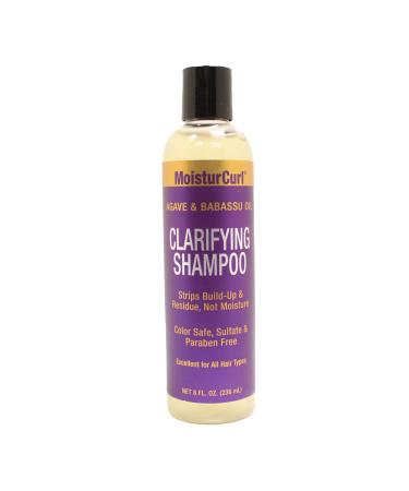 Gold Banner Beauty MOISTURCURL Clarifying Shampoo - 8oz | Deep Cleansing Formula to Remove Product Buildup & Dulling Deposits | Adds Volume & Restores Shine | Vegan & Cruelty-Free for Healthy Hair