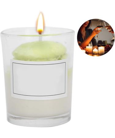 Cute Portable Aromatherapy Candle in Glass Cup - Scented Gift for Women & Men | Home Decor Essential (Green - Buy Online on GoSupps.com