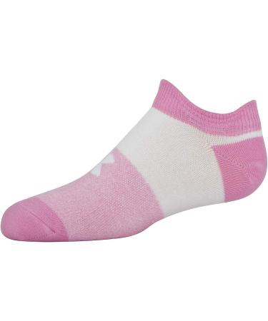 Under Armour Youth Essential 2.0 Lightweight No Show Socks - 6 Pack, Small, Lipstick Pink Assorted - Buy Online on GoSupps.com