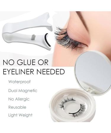 Icerostma Magnetic Eyelashes Icerostma Magnetic Eyelashes with Applicator Natural Magnetic Eyelashes Icerostma Lashes Magnetic Magnetic Eyelashes Without Eyeliner (#07/10/12) - Buy Online on GoSupps.com