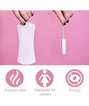 Sadocom 100pcs Sanitary Napkin Disposal Bags for Tampons, Pads, and Liners Sealable and Feminine Disposal Bags with Storage Bag - Buy Online on GoSupps.com