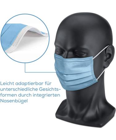 Beurer MM 15 OP Mask Type IIR - 3-Layer Medical Face Mask (50 pcs) | EU Quality Protects Against Droplets & Microorganisms - Buy Online on GoSupps.com