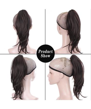 Hair Accessories 12inches Women's Mid-length Hair Ponytail Small Braid Claw Clip Ponytail Extension Long Straight Wig Bun Hair Pieces For Women(4) 12 inch 4 - Buy Online on GoSupps.com