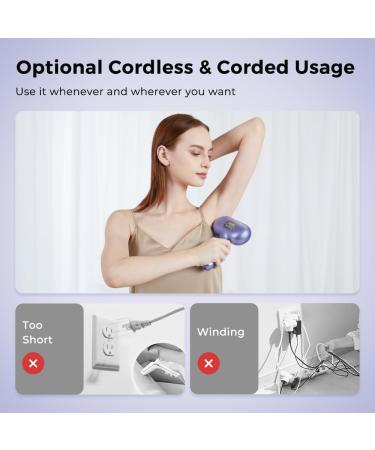 Ualans Wireless IPL Hair Removal Device | Pain-Free Quick Results in 6 Weeks | Sapphire-Freezing Cooling | Portable for Body & Face | Perfect Gift for Women - Buy Online on GoSupps.com