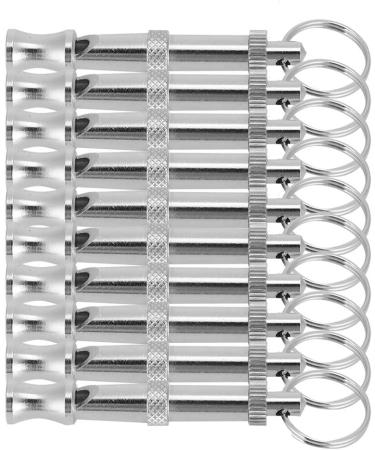 10PCS Dog Training Whistle Professional Adjustable Pitch Stainless Steel Pet Whistle for Recall and Stop Training and Pet Behavior Control - Buy Online on GoSupps.com