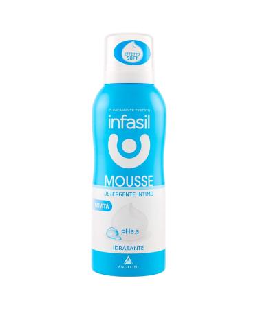 Infasil Moisturizing Foam with Glycerine and Cotton Seed Oil for Daily Intimate Hygiene, Reduces Feeling of Intimate Dryness, 150 ml
