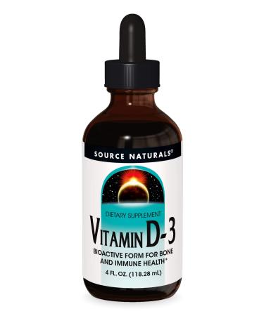 Source Naturals Vitamin D-3 Liquid Drops 2000 iu Supports Bone & Immune Health - 4 Fluid oz 4 Fl Oz (Pack of 1)