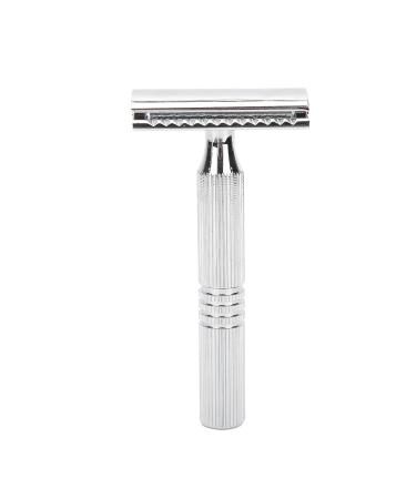Sluffs of professional men's scraps out of alloy manual scraper for men portable blade-free scraper for the hairdressing salon at home (silver)
