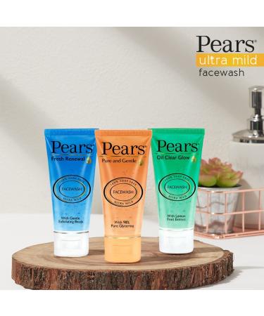 P.ear_s Pure & Gentle Daily Cleansing Facewash - Mild pH-Balancing Glycerine Cleanser | 100% Soap-Free - 60g - International Shipping Available - Buy Online on GoSupps.com