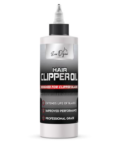 Hair Clipper Oil (8-oz Per Bottle), Made in USA, Clipper Oil for Electric Clippers | Prevents Rust & Extends the life of Clipper & Blades by Evo Dyne (1-Pack) 8 Fl Oz (Pack of 1)