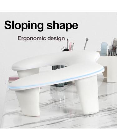 Inclined Manicure Hand Pillow Nail Arm Rest Hand Pillow with Pu Material/High Density Pillow Core for Beauty Salons and Home Manicure - Buy Online on GoSupps.com