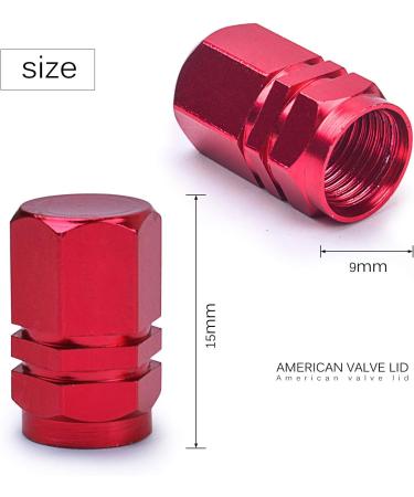BronaGrand 20pc Schrader Tire Valve Caps - Aluminum Alloy, Bike Dust Cover Caps in 10 Colors (Style1) - Buy Online on GoSupps.com