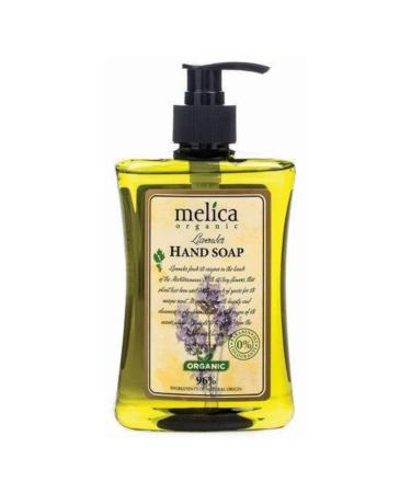 Melica MELICA ORGANIC LAVENDER CARE - Gentle moisturizing and soothing liquid hand soap with 96% natural lavender extract 500 ml