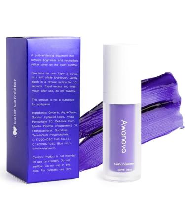 30ml Purple Toothpaste - Advanced Whitening Stain Removal & Color Corrector for a Healthy Smile - Buy Online on GoSupps.com