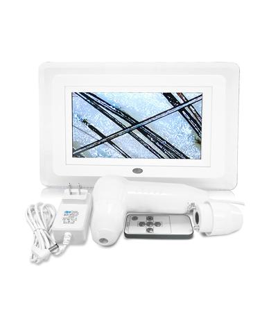 7 Inch Skin Hair Analyzer Rechargeable Skin Scalp Detector with 50X/200X Lens Resolution 1024 * 600 for Beauty Salons Hair Care Salons