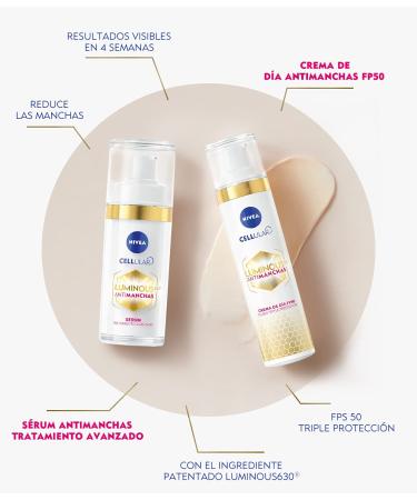 Nivea Cellular Luminous 630 Anti-Spot Day Cream SPF 50 - Brightening & Protective - 40ml - International Shipping Available - Buy Online on GoSupps.com