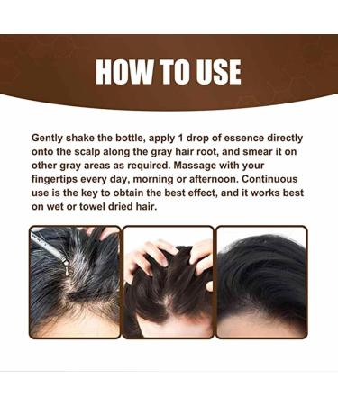  JPSDOWS Anti-Gray Hair Serum Ganoderma Nutrients Natural Darkening | The 30ml anti-gray hair serum promotes healthier thicker hair. - Buy Online on GoSupps.com