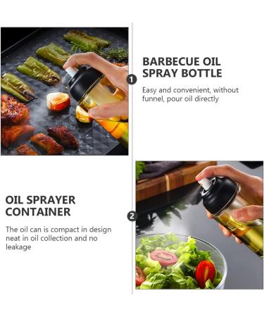 Zerodeko 2 Pcs Spray Bottle Oil Empty Bottle Bbq Oil Cooking Oil Olive Oil Dispenser Bottle Oil Sprayer Olive Oil Mister Olive Oil Pump Bottle Spray Oil Bottle Kitchen Glass Tanker Barbecue 15X5.5CMx2pcs Blackx2pcs - Buy Online on GoSupps.com