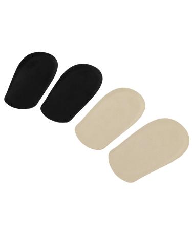 ROSENICE 2 Pairs of Heel Cups Gel Shoe Lift Height Insoles Half Inserts Self-Adhesive Foot Insoles Ankle Support Pads for Bone Spur Cushion Plantar Fasciitis Pain Relief