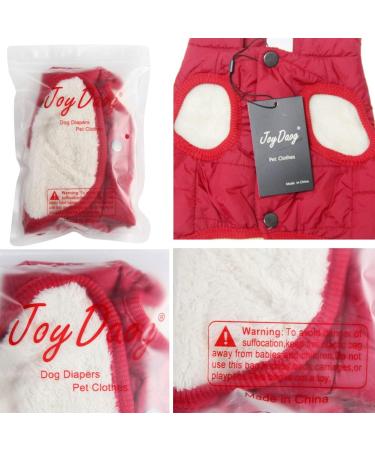Warm Fleece-Lined Dog Vest for Winter | Extra Soft Windproof XXX-Large Red - Hundaog - Buy Online on GoSupps.com